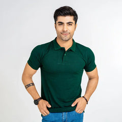 Classic Fit Jersey Colar - Basic T-Shirt - Maroon