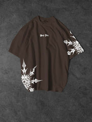 Sharp pain Printed Drop shoulder