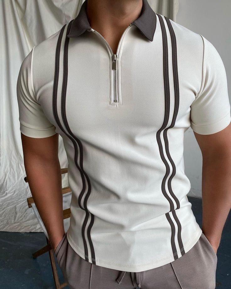 SUMMER STUFF ZIP STYLE SHIRT