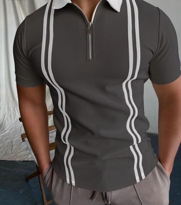 SUMMER STUFF ZIP STYLE SHIRT