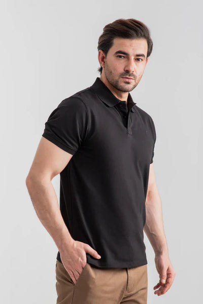 Classic Fit Jersey Colar - Basic T-Shirt - Maroon