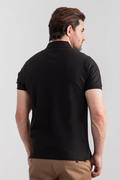Classic Fit Jersey Colar - Basic T-Shirt - Maroon