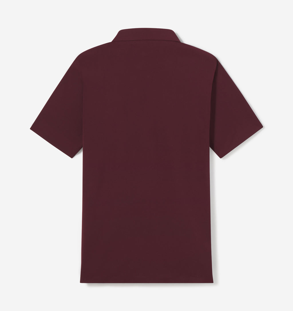 Classic Fit Jersey Colar - Basic T-Shirt - Maroon