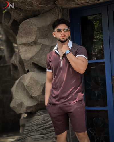 Zipper Short Suit