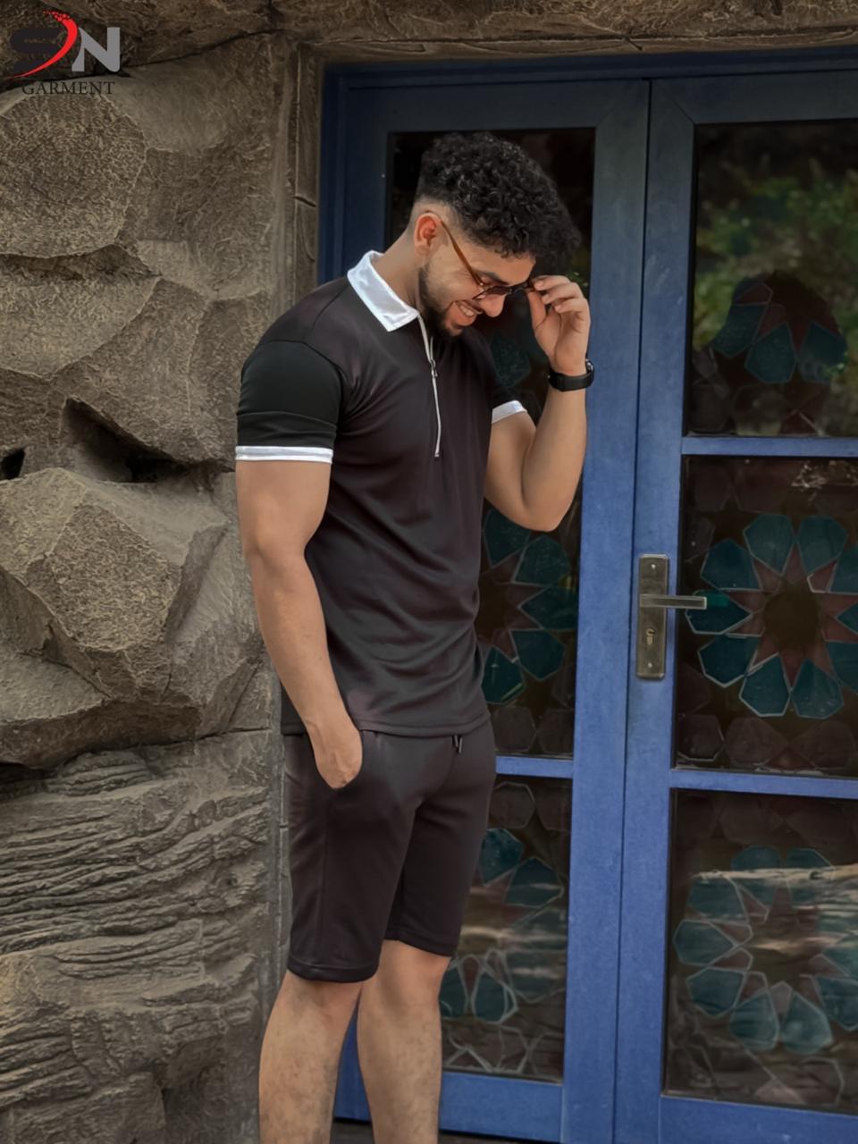 Zipper Short Suit